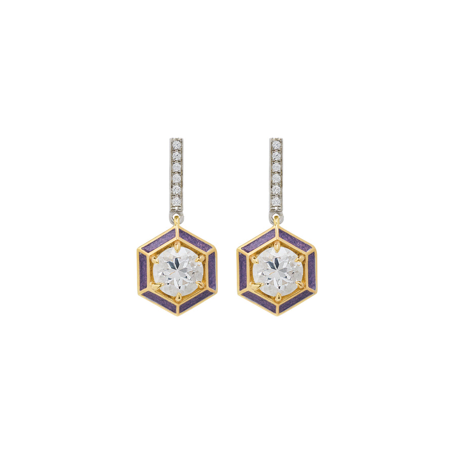 Hexagon earrings