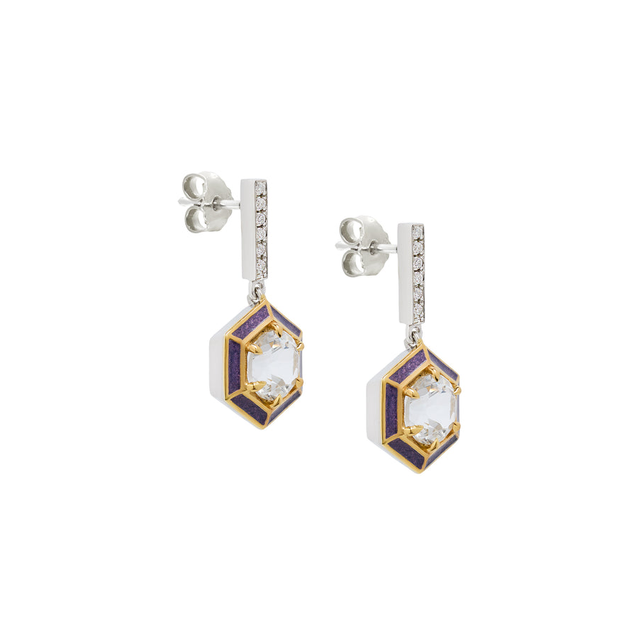 Hexagon earrings